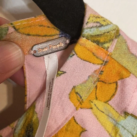 Free People Teagan floral printed mini dress size 0 - Picture 6 of 10